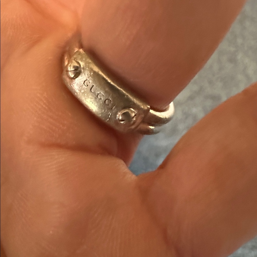Gucci Elegant Silver Knot Ring authentic Euc size 4.75 to 5 - Picture 5 of 12